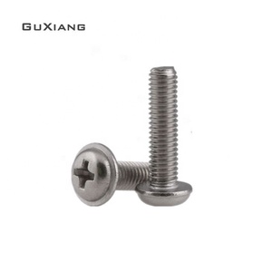En Acier inoxydable SS304 SS316 À Tête Cylindrique à Empreinte <span class=keywords><strong>Cruciforme</strong></span> Vis à métaux - Product Image 2