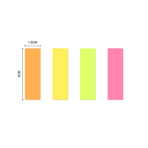 แผ่นแปะเหนียวหลากสี15X50MM 2X2กระดาษโน้ต1/แผ่นกาวหลายสีแบบกำหนดเองสำหรับใช้ในสำนักงาน - Product Image 5