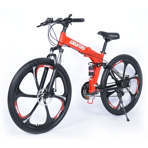 Vélo de montagne pliable à 21 vitesses, cadre en alliage d'aluminium de 26 pouces, avec frein à disque et selle confortable pour adultes - Product Image 2