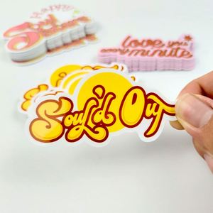 Paquete de Pegatinas Personalizadas de Fábrica, Diseños de Logotipos, Etiquetas Brillantes y Mate, Pegatinas Adhesivas de Dibujos Animados para Regalo - Product Image 3