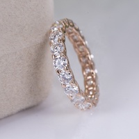 Bague de mariage style mode MSR-755 en or massif 10k 14k 18k avec diamant de laboratoire HPHT, bague de fiançailles, bague de mariage