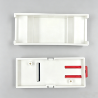 Contenitore per guida DIN 88*59*37mm, Scatola di controllo PLC industriale, Contenitore in plastica per guida DIN, Scatola di giunzione fai-da-te in ABS, Contenitore elettronico