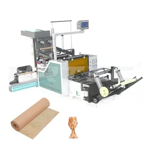 Welkom Dealer Hoge Veiligheidsniveau Verpakking Beschermen Verpakking Automatische Verwerking Kraft Rollende Honingraat Papier Maken Machine