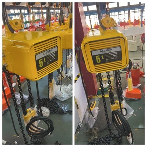 Palans électriques ALLMAN M5 à double vitesse 220V/380V 2 tonnes avec chariot et variateur de fréquence pour levage de grues et travaux de construction - Product Image 2