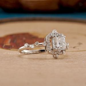 Anillos de diamantes elegantes diseñados en estilo de joyería fina con diseños artísticos únicos y de alta calidad - Product Image 6