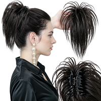 Extensions de queue de cheval synthétiques longues et droites D.S Hair, à clipser, pour les fêtes et le quotidien