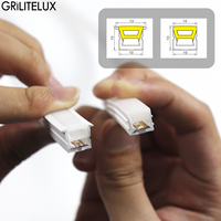 Bande lumineuse LED néon en silicone découpable, Plug & Play, flexible, étanche IP67, 3000K-6000K, 130 LED/m, PCB 8mm SMD2025, DC24V, IRC90