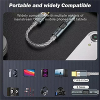 Justlink USB-C Audio AUX Convertisseur Décodeur HiFi DAC USB C 3.5mm Jack Casque Amp CX31993 MAX97220 PCM 32Bit 384KHz Câble