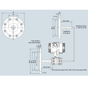 Transmisores SITRANS P320/P420 Originales, Sellos de Diafragma con Diseño de Brida para Montaje Directo 7MF08 7mf0813 7mf0810 7MF08 - Product Image 2