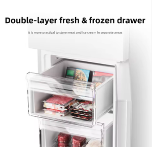 CN MIJIA BCD-186WMD 186L Two Door No Frost Fridge 99.9% Antibacterial Deodorize Class2 Silver <b>Refrigerator</b> - Product Image 6