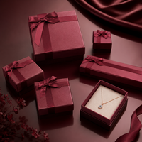 Boîte de rangement pour bijoux écologique en carton rigide pour boucles d'oreilles, bagues, colliers, montres, lunettes