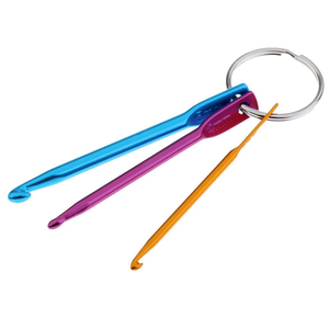 Hook Size 3/4/5mm 3 Sizes/<b>set</b> Mini Aluminum Keychain Crochet Hooks DIY Multicolour Crafts Tools Knitting Needles <b>Sewing</b> Tools - Product Image 4