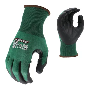 MaxiPact HPPE enduit de nitrile ansi 4 niveau 5 protection aiguille de sécurité perforation gants résistants aux coupures