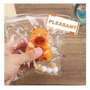 2025 Limited Edition Capybara <b>Squishy</b> Mochi Toys Set Eco-friendly TPR Stress Relief Sensory Fidget Play Taba Lapka Squeeze Toys - Product Image 2