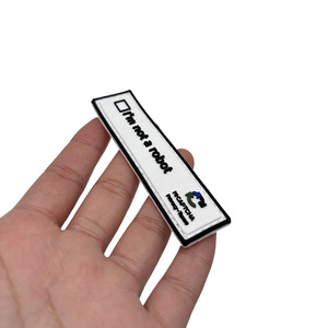 Pronto per la spedizione, non <span class=keywords><strong>sono</strong></span> un robot. Patch in PVC 3D Personalizzabile, Adatto per Zaini Tattici e Giubbotti - Product Image 6