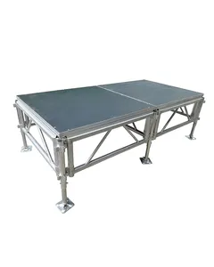 Sistema de armadura de techo de aluminio con escenario para plataforma de escenario de concierto para eventos al aire libre