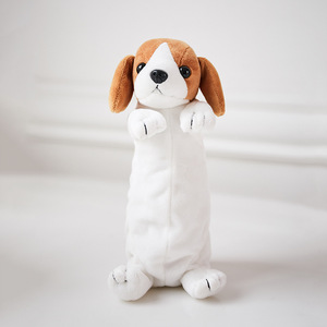 2023 nueva llegada personalizada 10 \ "Animal relleno perro felpa lápiz estuches y bolsas para niños llenos de algodón PP - Product Image 4
