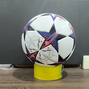 Ballon de football personnalisé taille 5, impression de logo personnalisée, cousu à la machine, en PU, pour les commandes en gros - Product Image 3
