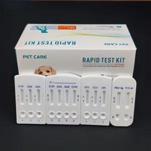 पशुचिकित्सा पालतू पशु देखभाल सीपीवी सीडीवी एजी, पशु पार्वो वायरस डिस्टेम्पर, कुत्तों के लिए कैनाइन सीडीवी पार्वोवायरस रैपिड टेस्ट किट