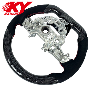 Volante deportivo de carreras de cuero con LED inteligente y fibra de carbono personalizado, adecuado para Kia Stinger GT - Product Image 3