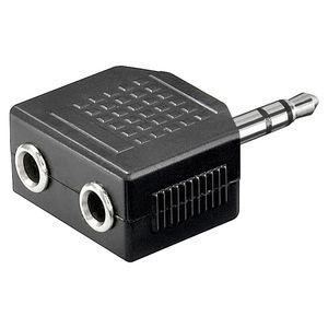 3.5mm Stereo <b>Audio</b> Adapter 1 Male to 2 Female <b>Splitter</b> for Headphones and Speakers - Product Image 1