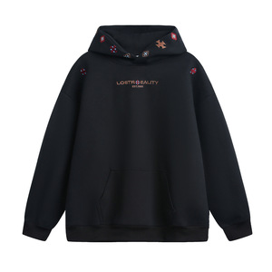 Novedad 2026 Sudadera con Capucha para Hombre, Estilo Étnico Ins, Bordado Texturizado, Gruesa, Oversize, Estilo Urbano Americano, Deportiva Casual - Product Image 4