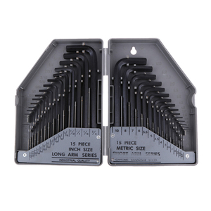 <span class=keywords><strong>Juego</strong></span> de <span class=keywords><strong>llaves</strong></span> hexagonales <span class=keywords><strong>Allen</strong></span> de color negro, 30 unidades, fabricado en China - Product Image 1