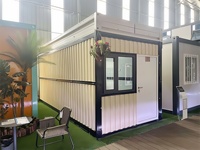 Maison préfabriquée pliable en conteneur de 20 pieds, 2 chambres, résistante aux ouragans, abordable, avec salle de bain et entrée sans clé