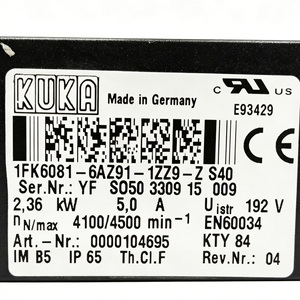 Moteur pour armoire de commande de robot 00-104-695 KRC2 KRC4, haute résistance à la charge, rapide, haute protection contre la poussière - Product Image 5
