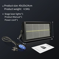 Luz Estroboscópica LED de 200w de Colores para Escenario con Estuche de Aluminio, Luces Estroboscópicas para DJ y Discoteca