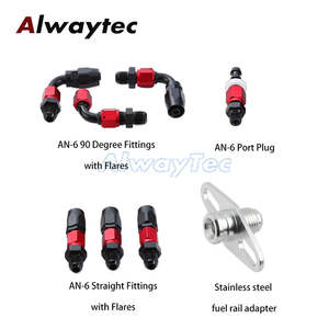 Universeel Een 6-fitting Aan Het Uiteinde Verstelbare Brandstofdrukregelaarset Met 0-160psi Meter - Product Image 4