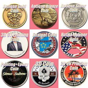 Fabricación de monedas 3D de aleación de Zinc, oro, plata, latón, cobre, con logotipo de Metal, moneda de desafío de recuerdo hecha a medida, diseño gratuito - Product Image 2