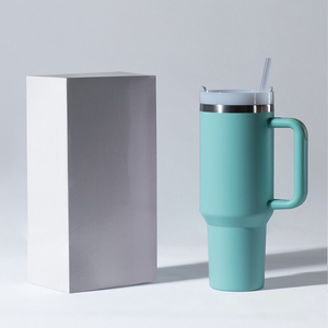 Tasse <span class=keywords><strong>isotherme</strong></span> portable personnalisée en acier inoxydable H2.0 40oz, avec poignée et paille, maintien au chaud 12h - Product Image 4