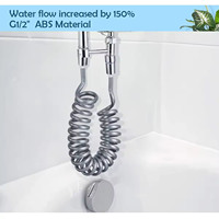 Ligne téléphonique 1.5m/2m/3m 4 couleur évier tuyau de douche ressort Flexible eau plomberie toilette Bidet pulvérisateur salle de bain accessoires