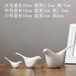 Juego de Adornos de Pájaros de Cerámica, Decoración Minimalista para el Hogar, Adorno de Mesa para Sala de Estar - Product Image 5