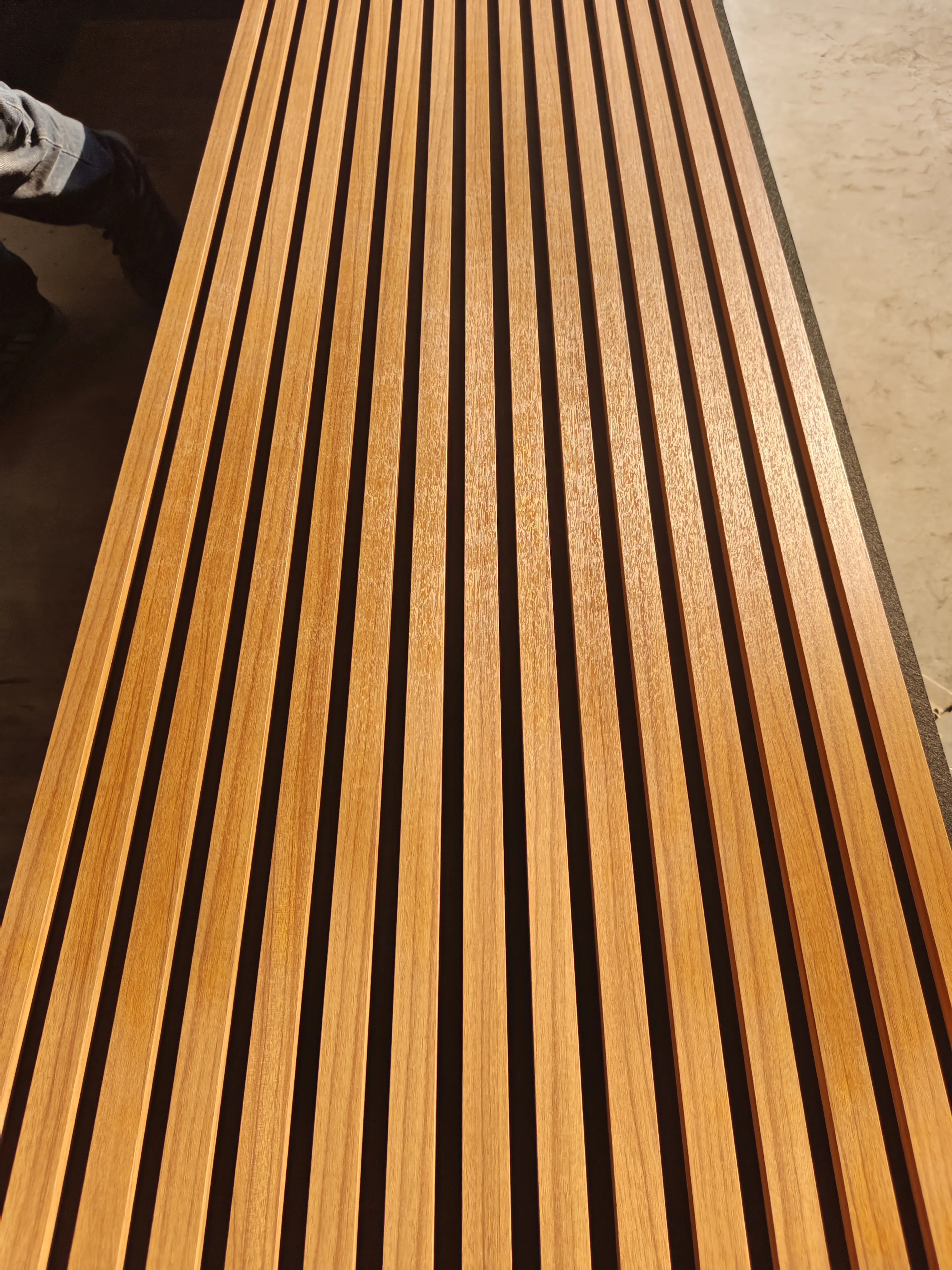 China standard factory reasonable price wooden acoustic slat wall panels