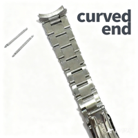 Bracelet de montre en acier 904L brossé argenté de haute qualité, vintage, LOGO 19 mm 20 mm, bracelet Oyster pour Rolex homme 1501 6694 1680 15210