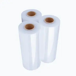 Kunden spezifische 23mic PE Jumbo Roll Warehouse Paletten verpackung Stretch folie Beliebte Kunststoffe LLDPE Schrumpf folie
