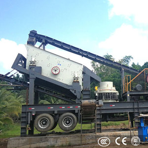Concasseur mobile à cône portable 100tph pour quartzite et calcaire, prix usine, avec moteur et roulement principaux - Product Image 1