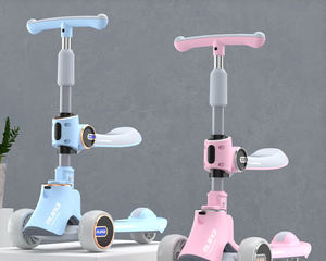 سكوتر أطفال قابل للتعديل ورخيص الثمن، سكوتر قابل للإزالة بثلاث عجلات بولي يوريثين مع إضاءة LED، وزن 2 كجم للأطفال - Product Image 6