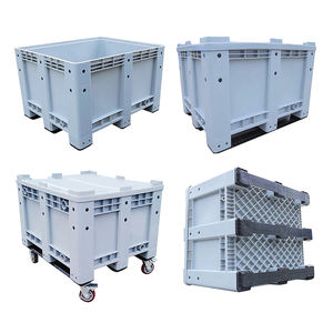 באיכות גבוהה נשיאה חזקה בעלת יכולת מתקפלת תיבת מיכל פלסטיק פח לתחבורה - Product Image 2