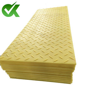 משטח HDPE זמני לכבישים והגנה על הקרקע, בגודל 4x8 רגל, בעוביים 12/15/18 מ\\\"מ, עבור בוץ, שלג וחול - Product Image 1