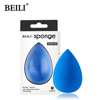 Éponge de maquillage en forme de goutte d'eau, sans latex, avec logo personnalisé, pour cosmétiques, éponge de beauté, logo privé