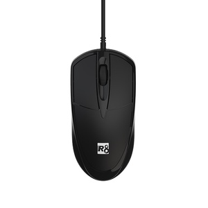 R8 3D USB có dây quang học văn phòng chuột nhà máy chất lượng bền màu đen chuột cho máy tính xách tay Máy tính để bàn làm việc - Product Image 1