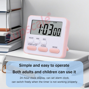 Temporizador de cocina con pantalla LCD grande, reloj electrónico de cuenta regresiva para cocinar, gestión del tiempo para estudiantes - Product Image 5