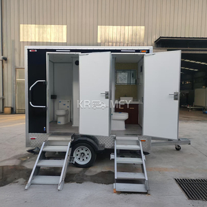 Maisonnette en bois préfabriquée de luxe avec douche, conforme aux normes américaines 2025, sur roues, caravane mobile de voyage - Product Image 1