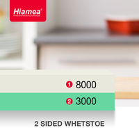 Hiamea H1013 Affûteur de couteaux double face pour la cuisine, pierre à aiguiser extra fine 1500 grains, base antidérapante, écologique, personnalisable