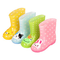 Grenouille lapin chat ours Animal enfants bottes de pluie enfants Pvc couleur bottes imperméables enfants mignon pas cher bottes de pluie pour garçons et filles