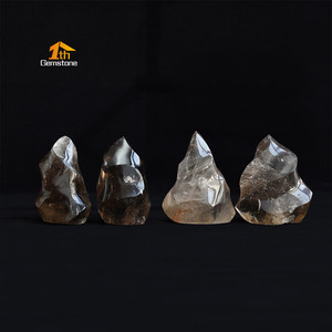 Đá quý tự nhiên đồ trang trí khoáng sản pha lê khắc Thạch Anh Khói ngọn lửa tháp - Product Image 6