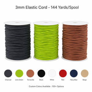 Cordon de <span class=keywords><strong>macramé</strong></span> tressé élastique haute ténacité 3mm 144 yards pour la confection de bijoux, bracelets, colliers, attaches pour cheveux, artisanat d'amitié, <span class=keywords><strong>bobine</strong></span> en vrac - Product Image 4